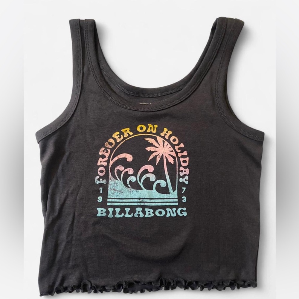 Billabong Black Graphic Tank Top